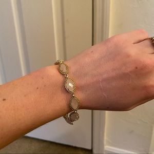 Kendra Scott Rose Gold Quartz Bracelet.
